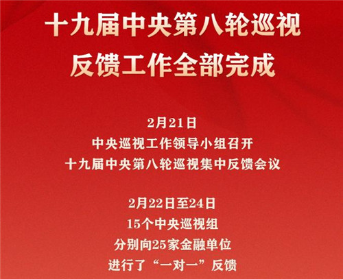 十九届中央第八轮巡视完成反馈