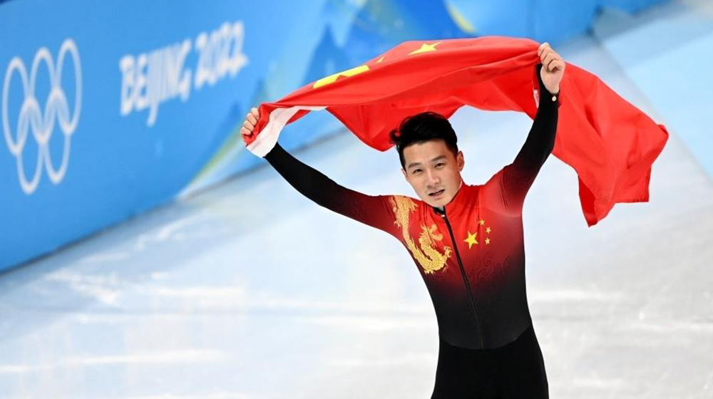 短道速滑男子1000米：任子威、李文龙包揽金银牌