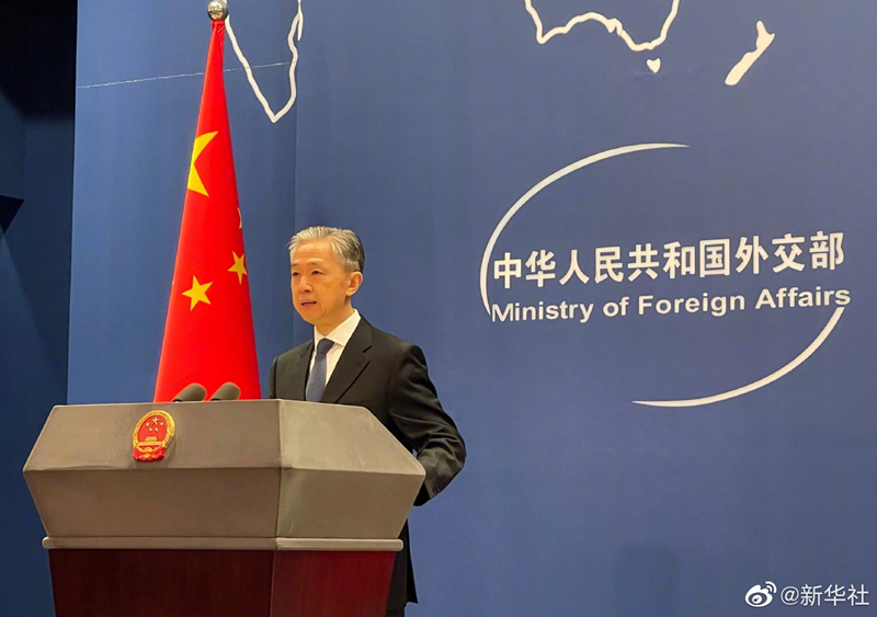 汪文斌说中方将坚定维护中国留学人员正当合法权益