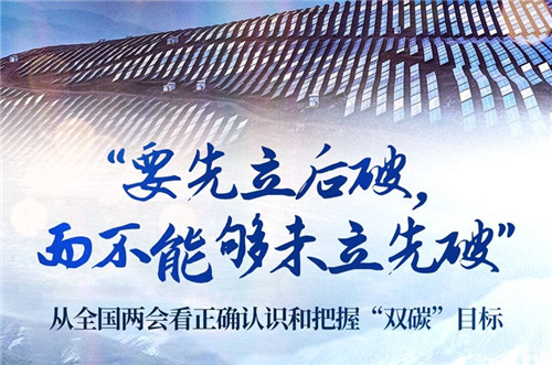 “要先立后破，而不能够未立先破”——从全国两会看正确认识和把握“双碳”目标