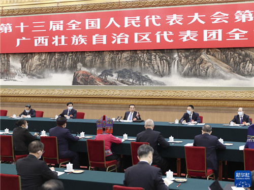 李克强在参加广西代表团审议时强调 团结奋进 砥砺实干 促进经济社会持续健康发展