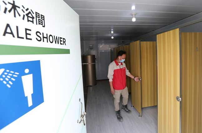 走进启用后的中央援港青衣方舱医院[组图]