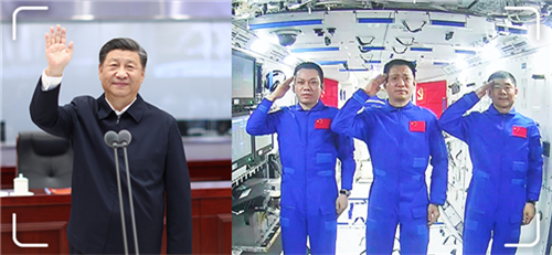 近镜头丨三次“天地通话”激励人心