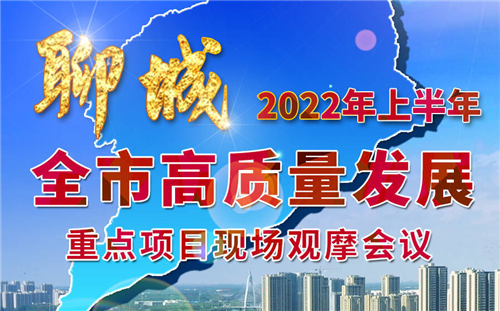 聊城2022年上半年全市高质量发展重点项目现场观摩会议