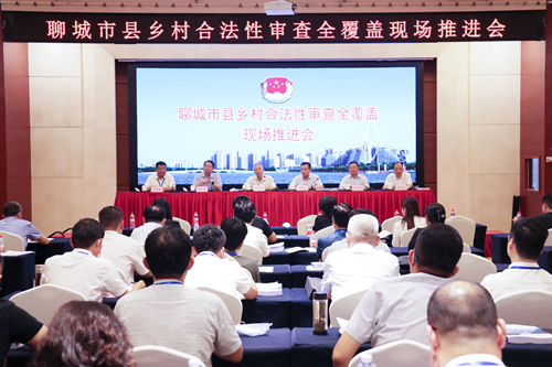 聊城市县乡村合法性审查全覆盖现场推进会在东昌府区召开