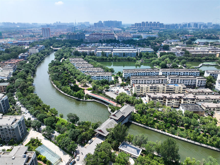 聊报图集丨航拍京杭大运河（聊城段），赴一场环城绕水的美丽之约