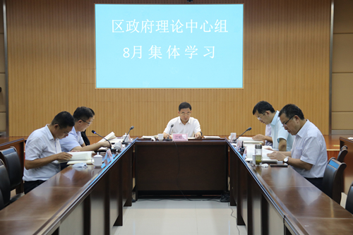 东昌府区政府党组理论学习中心组开展集体学习研讨