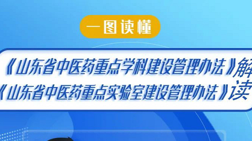 一图读懂《山东省中医药重点学科建设管理办法》《山东省中医药重点实验室建设管理办法》