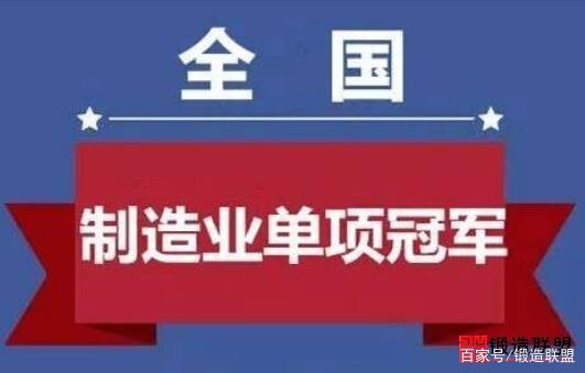 我国已遴选848家制造业单项冠军企业