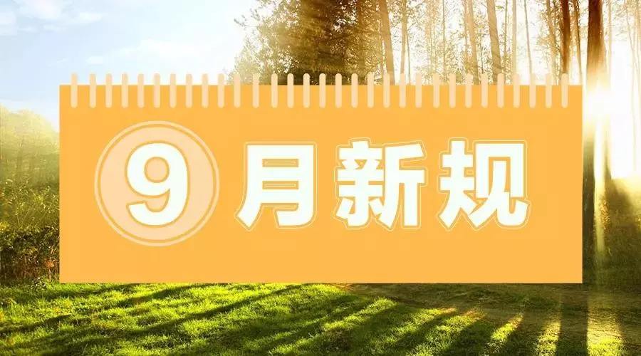 9月起这些新规将施行 事关教育、医保、出行