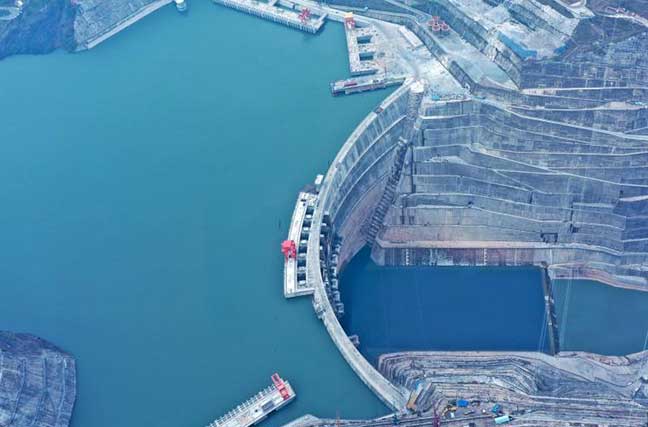 白鹤滩水电站首次蓄水至正常蓄水位825米[组图]