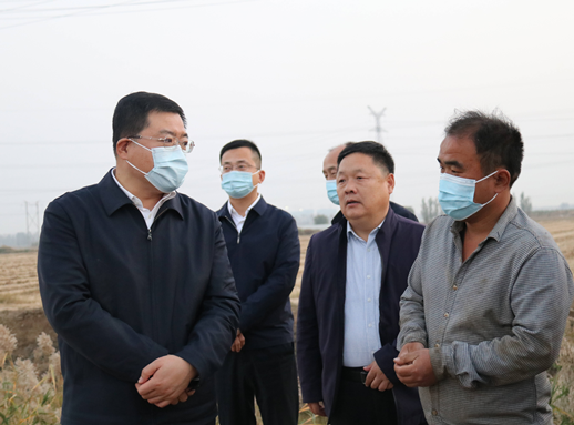 马军权督导调研东昌府区“三秋”农业生产工作