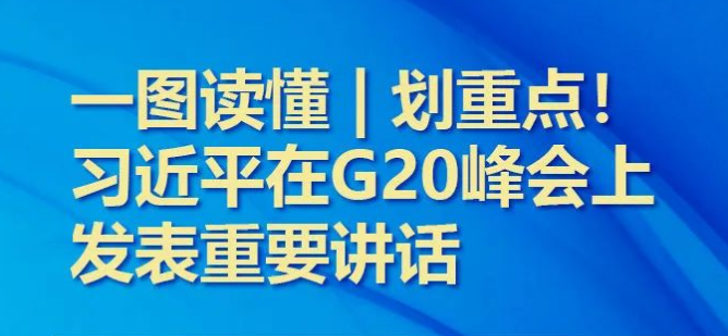 一图读懂 | 划重点！习近平在G20峰会上发表重要讲话