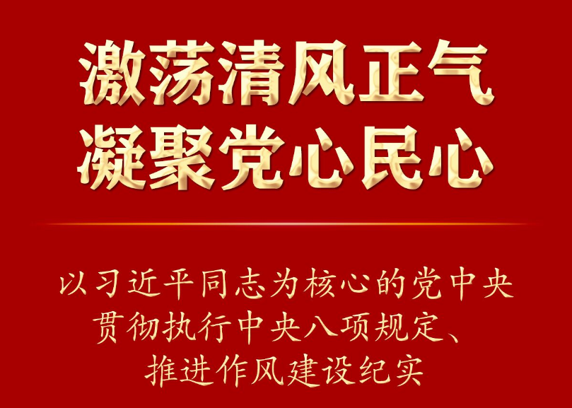激荡清风正气 凝聚党心民心——以习近平同志为核心的党中央贯彻执行中央八项规定、推进作风建设纪实