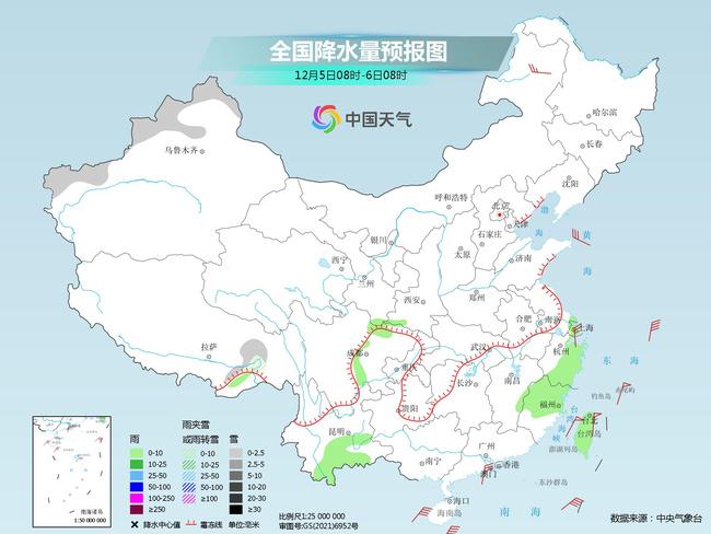 我国大部气温稳步回升 南方降水范围明显缩减