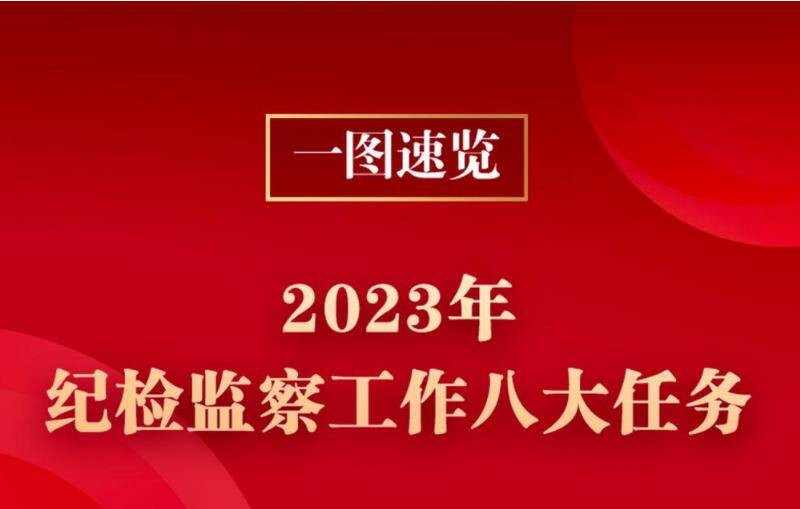 一图速览丨2023年纪检监察工作八大任务