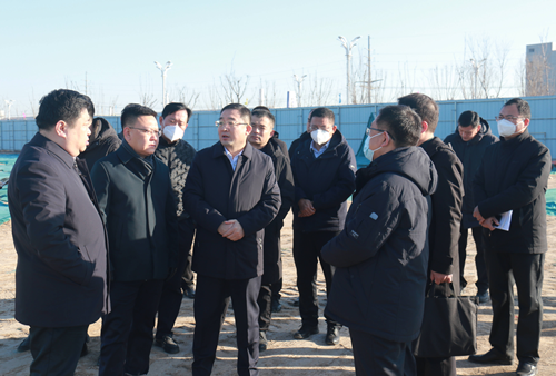 江绍华现场督导东昌府区重点项目建设工作