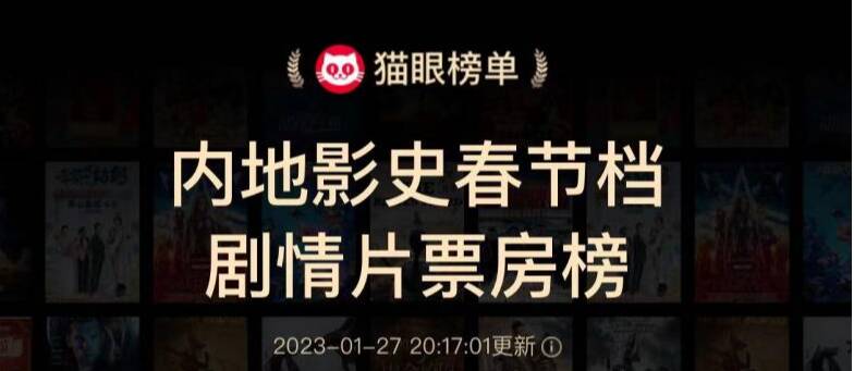 《满江红》成为中国影史春节档剧情片票房冠军