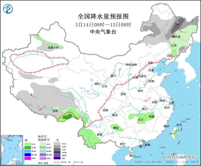 冷空气影响长江以北地区 长江流域将有明显降雨过程