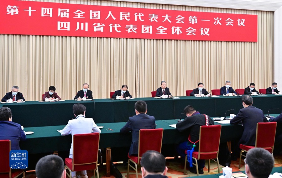 赵乐际在参加四川代表团审议时强调 全面学习贯彻党的二十大精神 为全面建设社会主义现代化国家 开好局起好步贡献力量