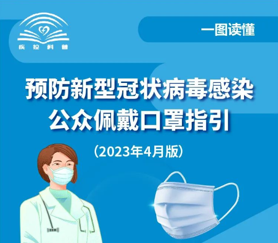 一图读懂 | 预防新型冠状病毒感染公众佩戴口罩指引（2023年4月版）