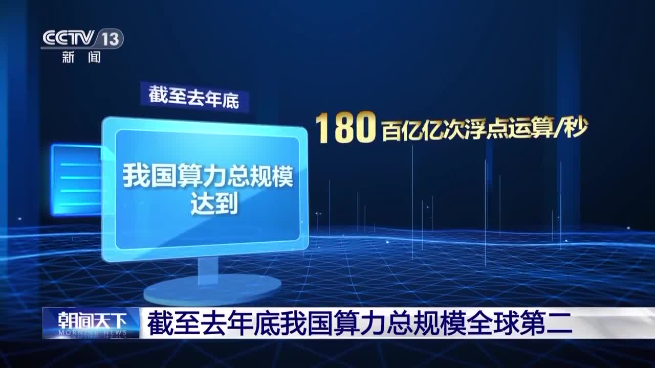 我国算力总规模全球第二 年增长率近30%