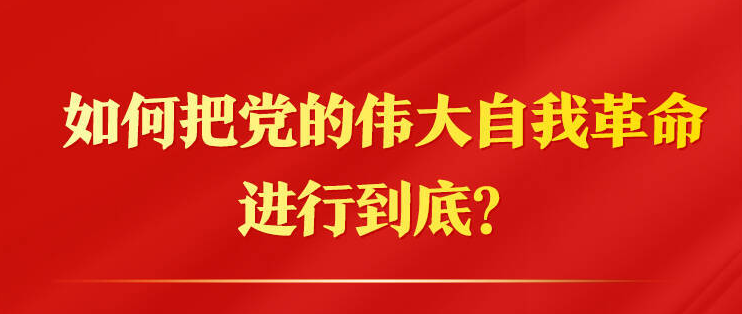 政能量｜如何把党的伟大自我革命进行到底？