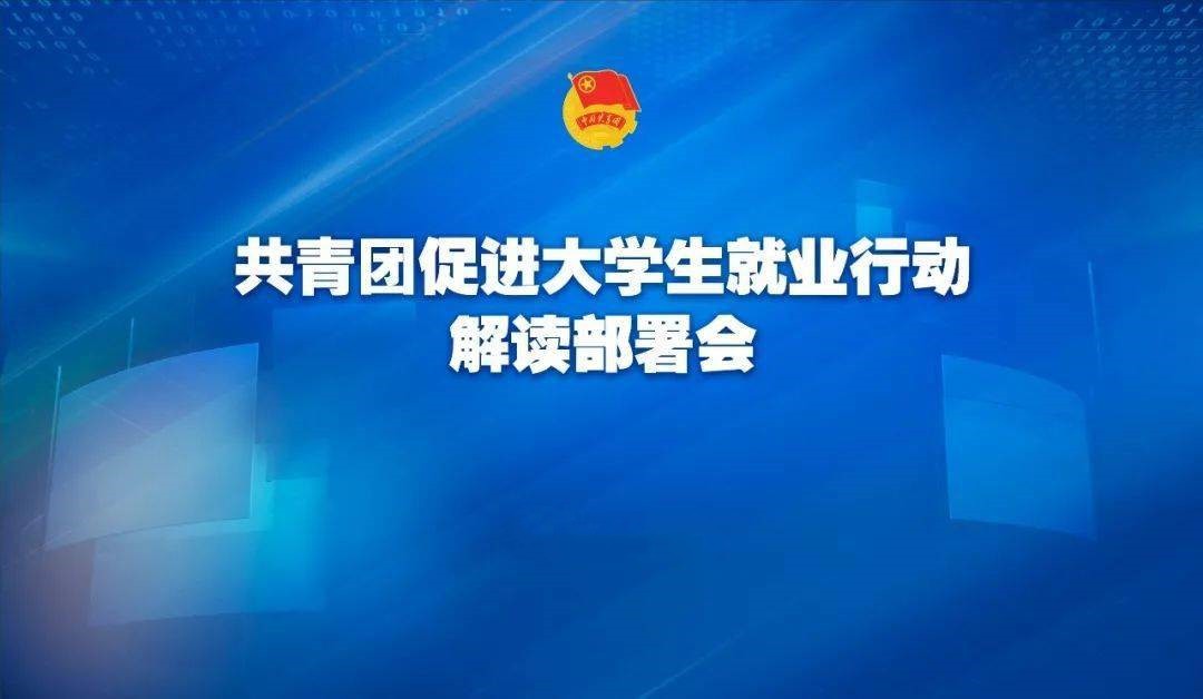 团中央召开促进大学生就业工作推进会