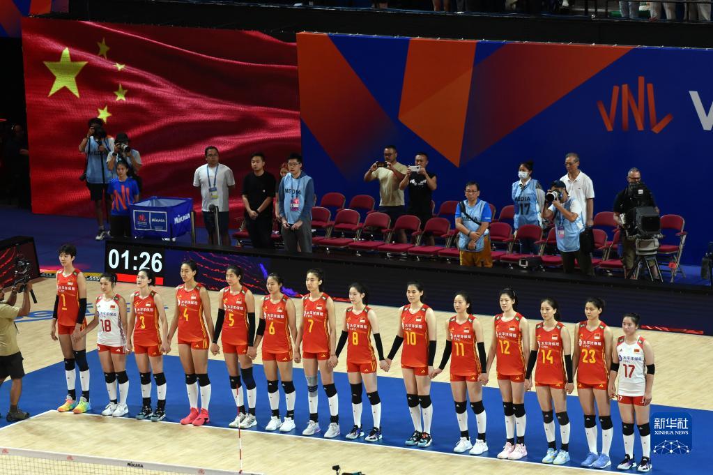 世界女排联赛：中国女排击败加拿大延续连胜势头