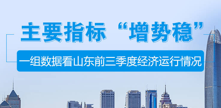 政能量丨主要指标“增势稳”，一组数据看山东前三季度经济运行情况