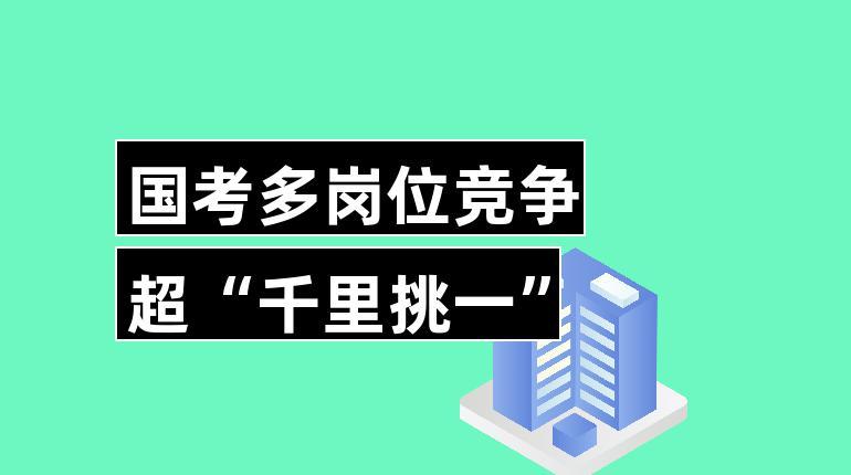 国考报名时间过半 热门岗位竞争超“千里挑一”