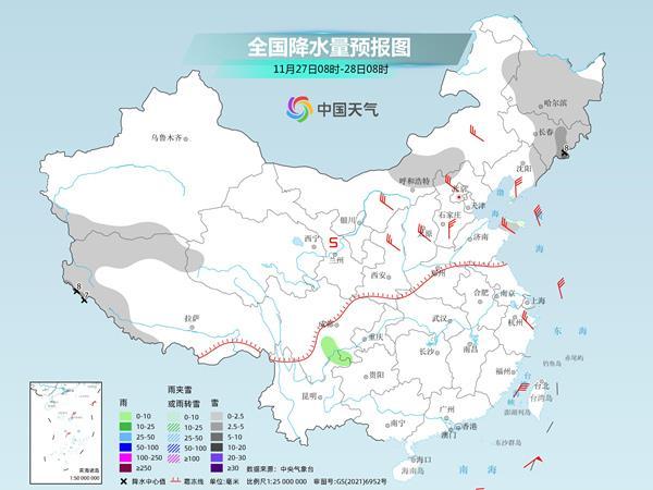 北方本周初降雪继续发展 中东部气温将在震荡中下滑