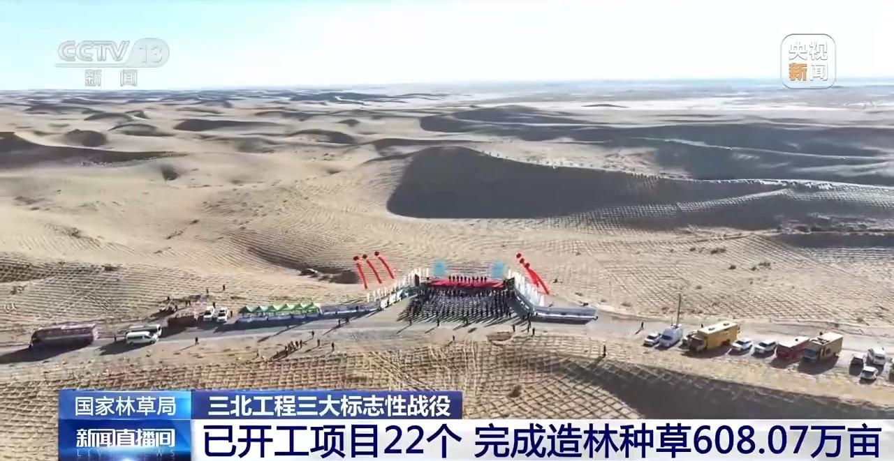 三北工程三大标志性战役开局顺利 已开工项目22个 完成造林种草608.07万亩
