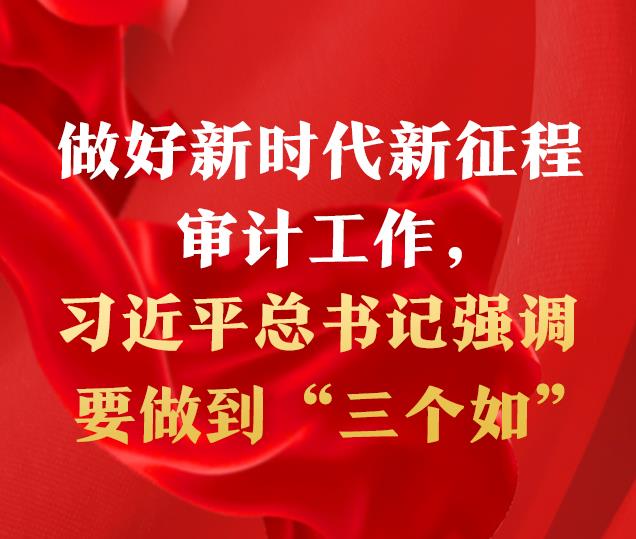 做好新时代新征程审计工作，习近平总书记强调要做到“三个如”