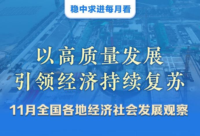 稳中求进每月看丨以高质量发展引领经济持续复苏——11月全国各地经济社会发展观察