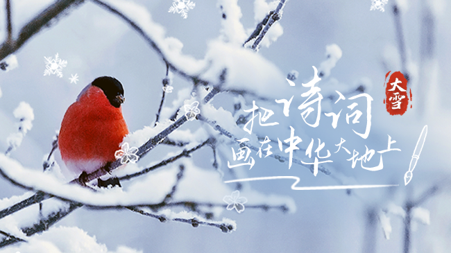 今日大雪丨愿你与岁月温情相拥，与美好倾心相遇，一起把诗词画在中华大地上！