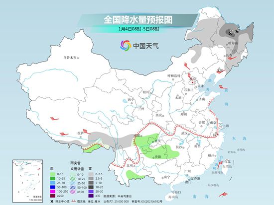 冷空气实力较弱全国大部气温偏高 东北内蒙古迎降雪