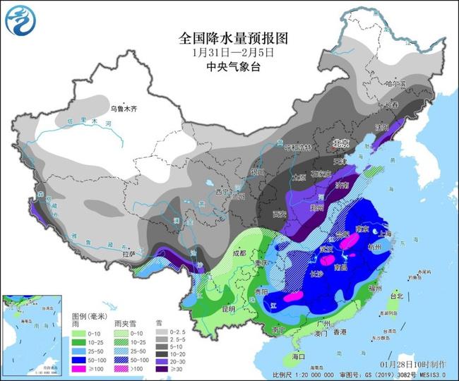 节前春运将遇大范围持续性雨雪冰冻天气 豫鲁鄂降雪具有极端性