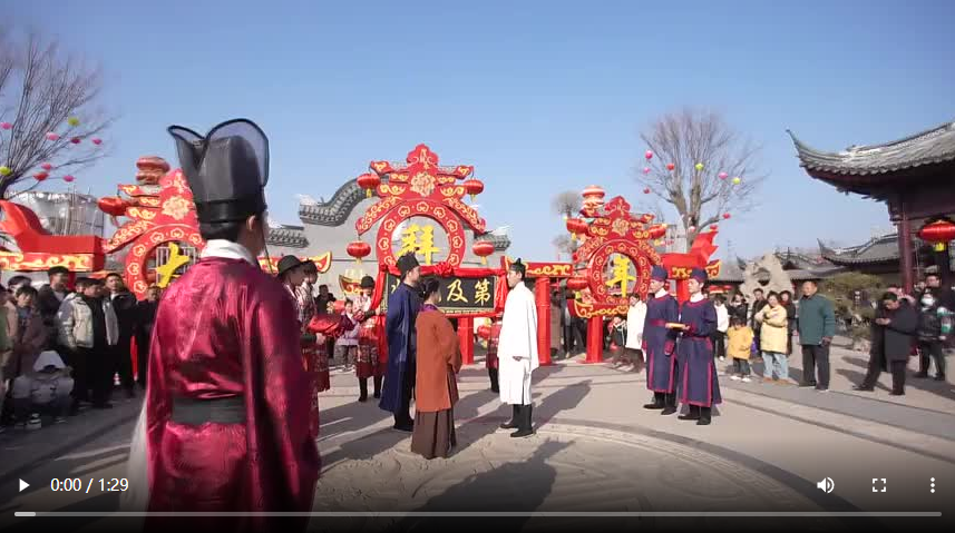 运河岸边年味浓 民俗文化过大年