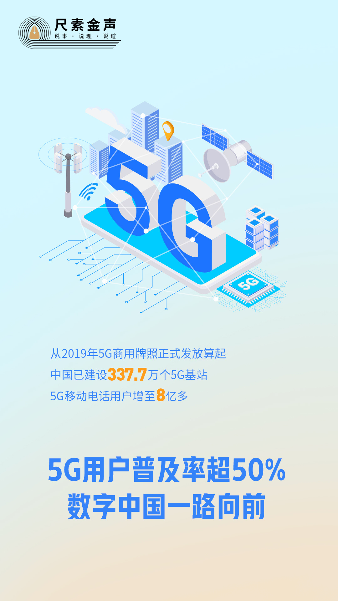 5G用户普及率超50%，数字中国一路向前