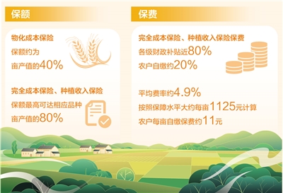 三大粮食作物完全成本保险和种植收入保险政策全面实施 支持种粮农民“愿保尽保”