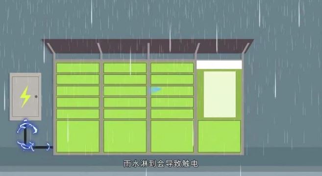 紧急提醒！雷雨天开快递柜易触电