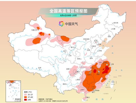 江浙沪多地需防范酷热天气 北方降雨过程频繁局地雨势强