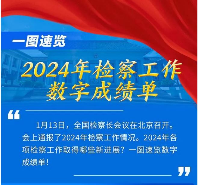一图速览！2024年检察工作数字成绩单