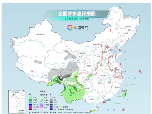 今天至周末我国大部一路向暖 西南地区雨雪频繁