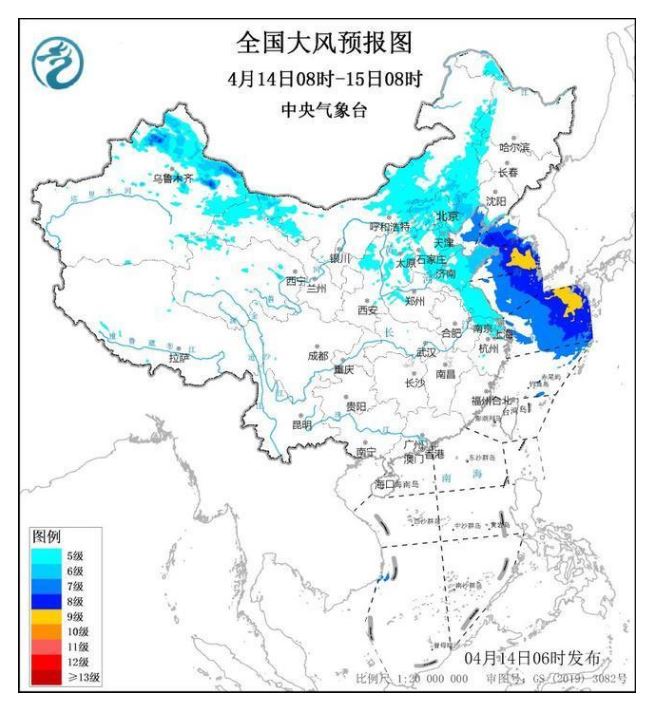 大风黄色预警！北京河北山东新疆等地局地有10级以上阵风