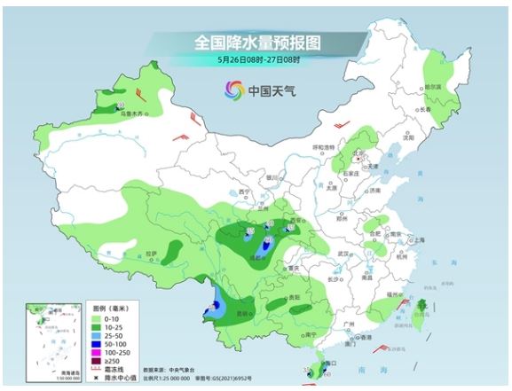 南方大部维持多雨格局 东北多地或迎今年首个30℃