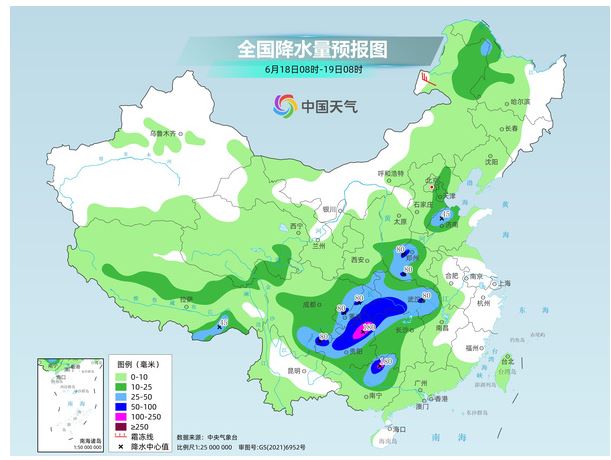 新一轮降雨发展西南等局地有大暴雨 江南炎热不减多地高温持续