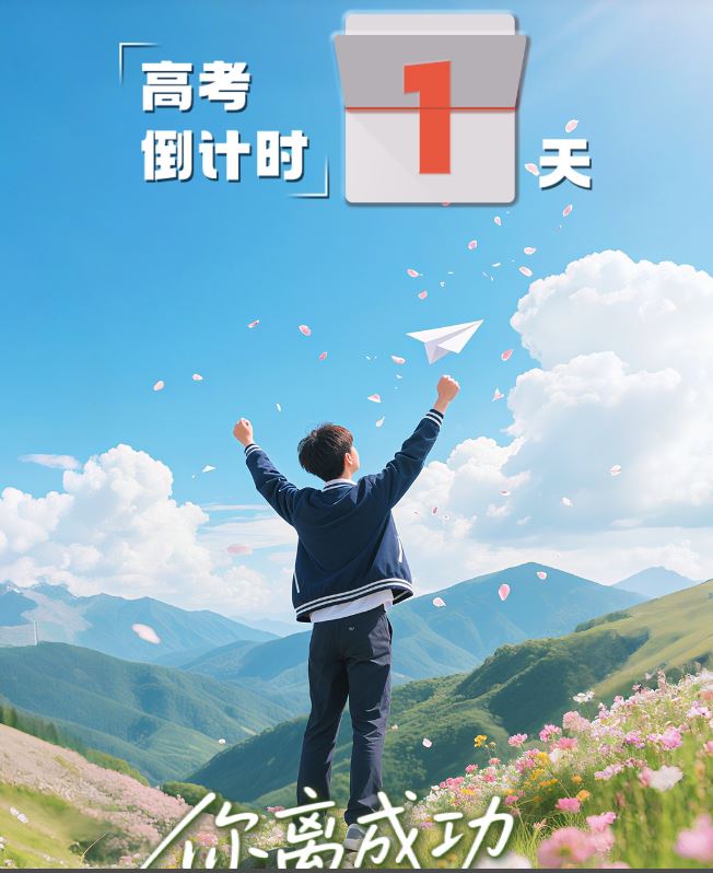 高考倒计时1天！你离成功只剩一场全力以赴！